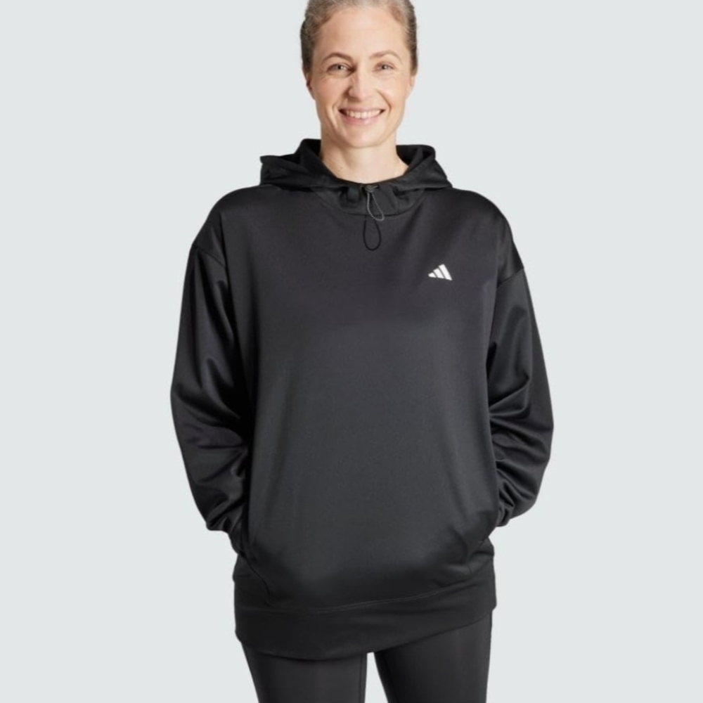Adidas Aeroready Game And Go Fleece Hoodie Womens Size Large New With Tags